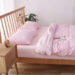 Tianzhu cotton quilt cover four-piece set of pure cotton quilt cover solid-color bed linen bedding Japanese-style washed cotton without printing - Image 7