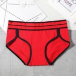Cotton underwear women's cotton mid-waist sports European and American girls striped wide-brimmed briefs - Image 8