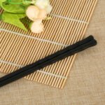 Japanese chopsticks Korean tableware non-slip high temperature resistant simple black Japanese cooking chopsticks alloy chopsticks wholesale - Image 3