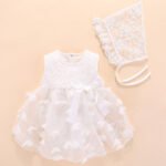 Baby one year old dress girl baby skirt spring newborn clothes girl baby girl red little princess dress - Image 5