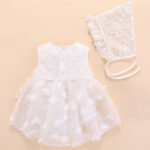 Baby one year old dress girl baby skirt spring newborn clothes girl baby girl red little princess dress - Image 2
