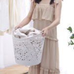 Hollow Bird's Nest Large Dirty Clothes Basket Laundry Basket Household Plastic Storage Basket Toy Storage Lou Bathroom Laundry Lou - Image 2