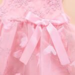 Baby one year old dress girl baby skirt spring newborn clothes girl baby girl red little princess dress - Image 3