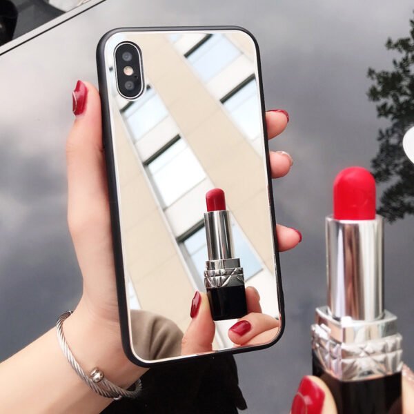 Net red with the same mirror phone case for iPhone xs Apple 8 anti-fall female tide 13 pro mirror glass case