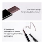 private label wax 2 in 1 eyebrow pencil gold with brush custom eyebrow pencil - Image 4