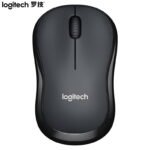 Logitech (Logitech) M220 light sound mouse wireless mouse office mouse symmetrical mouse with wireless micro receiver gray black - Image 2