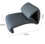 Barcelona Chair Designer Nordic Single Sofa Chair Leisure Creative Folding Fist Lazy Recliner Multifunctional - Image 2