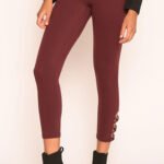 Second-Skin Feel Legging - Calf Cross Straps 25"