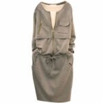 South Korea 2023 spring new women's clothing Korean style design casual all-match long-sleeved sweater mid-length dress women - Image 5