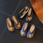 Boys' embroidered cloth shoes