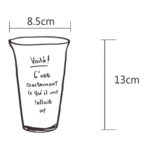 French printing large capacity water cup - Image 5