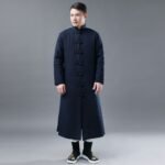 Improved Hanfu men's long padded jacket - Image 2
