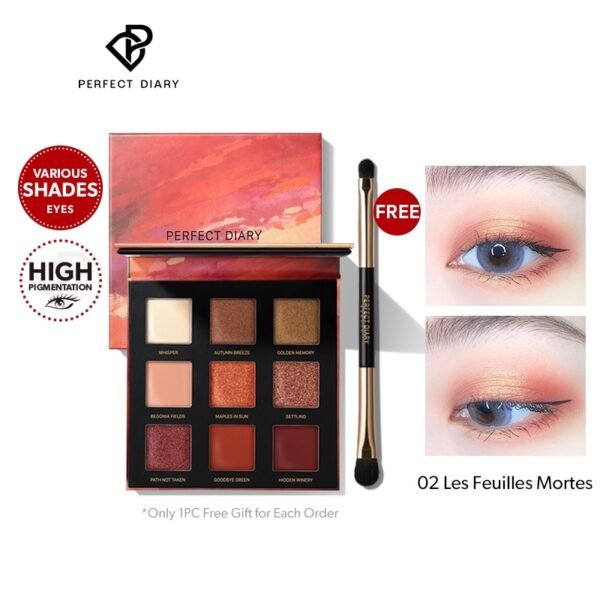 Perfect Diary Rich Pigmented Eyeshadow Palette Matte Eye Makeup Waterproof Cosmetics
