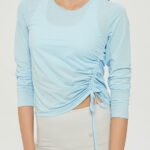 Eco-Fiber Drawstring Long Sleeve T-Shirt