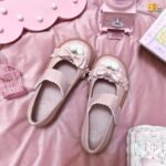 Little sugar ball Japanese flat-bottomed doll shoes jk uniform shoes cute girl lolita big-toed shoes student single shoes B product