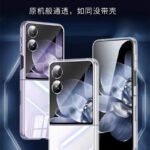 Applicable to Xiaomi mixFlip mobile phone case, new Xiaomi Flip2 folding screen hard shell PC protective case, transparent material - Image 2