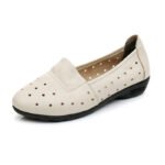 Cowhide single shoes women's shoes comfortable flat with summer soft bottom soft surface 6066 - Image 5