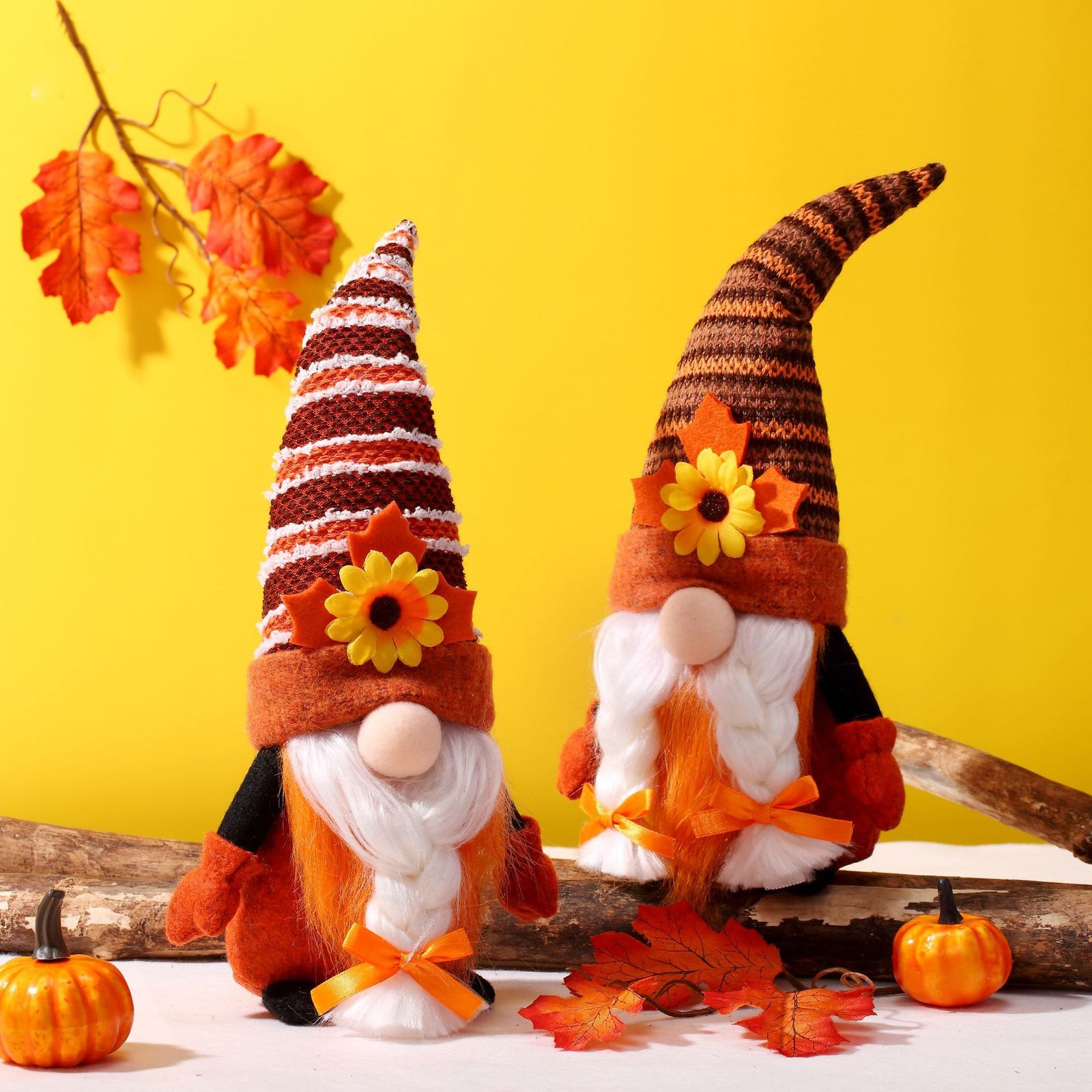 O1CN0108LIEG2AqqGknpJxn_2209965768255-0-cib.jpg 2022 Cross-border New Harvest Festival Maple Leaf Faceless Doll Gnome Thanksgiving Autumn Christmas Goblin Doll Ornament - Image 1