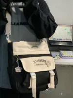 Japanese ins style college style bag female Korean version large capacity Messenger bag girl student commuting shoulder bag - Image 5