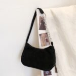 Women's bag corduroy 2022 new style single shoulder bag trend simple Japanese single shoulder handbag foreign trade dropshipping - Image 7