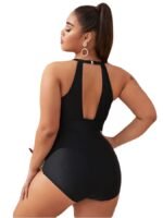 foreign trade cross-border Amazon European and American sexy print plus size one-piece bikini swimsuit manufacturers wholesale - Image 4