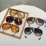 2025 cross-border new double beam with steel beads fashion sunglasses European and American personality toad glasses unisex sunglasses - Image 4