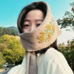 Diy embroidery cashmere scarf material bag - Image 3
