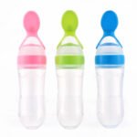 Baby cross-border silicone complementary food bottle creative feeder convenient for baby feeding tableware factory spot wholesale - Image 4
