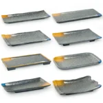 Melamine plate Japanese-style plastic barbecue plate imitation porcelain round flat plate barbecue plate restaurant hot pot tableware dish commercial - Image 5