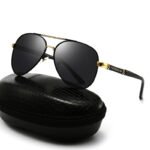 New Polarized Sunglasses Men's Metal Sunglasses Toad Glasses Driving Mirror 901 Vintage Large Frame Glasses - Image 2