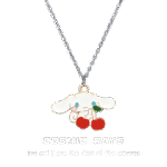 Cosmic ray holding cherry puppy necklace Japanese sweet and cute cartoon anime simple student girlfriends ins style - Image 5