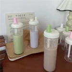 Large capacity portable straw glass cup - Image 2