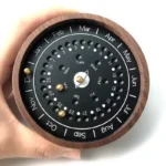 Wooden perpetual calendar desktop decoration office creative desk calendar cultural and creative crafts planetary sundial calendar gift - Image 2