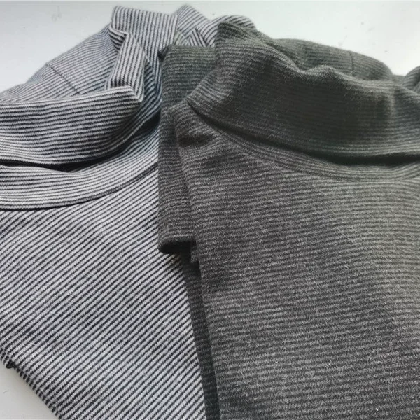 Exported to Japan in autumn and winter, hand-made pure cotton brushed high-neck long-sleeved bottoming shirt simple and versatile couple men and women