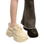 Daddy shoes women's heightened 2025 spring new versatile small man tall thick-soled fried street sneakers women - Image 5