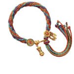 Ethnic style Tibetan style woven bracelet six-character mantra natal year hand-woven cotton bracelet for men and women - Image 5