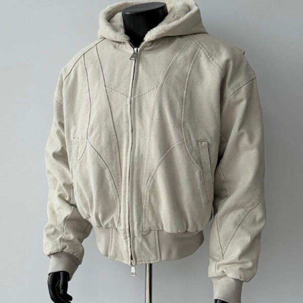 cleanfit mountain carved jacket men's autumn and winter style pile thickened cotton clothes american heavy canvas hooded jacket