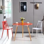 Nordic Leisure Plastic Chair Fashion Simple Home Restaurant Backrest Dining Chair Windsor Chair Hotel Chair Negotiation Chair - Image 2