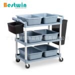 Thickened plastic storage bowl tableware storage box collection car hotel restaurant collection dishes dining car accessories - Image 5