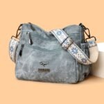 Cross-border fashion shoulder bag women's bag large capacity soft leather texture tote bag fashion versatile mother bag middle-aged women's bag - Image 3