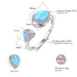 PAG&MAG Sterling Silver S925 European and American Opal Ring Opening Adjustable Women's Ring Cross-Mirror Explosive First Jewelry - Image 4