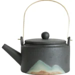 Hand-painted ceramic tea set - Image 5
