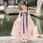 Girls' Hanfu goldfish embroidery dress - Image 4
