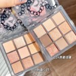XIXI velvet lychee store nine-color eyeshadow palette brown matte pearlescent student eyeshadow plate multi-use beauty wholesale - Image 2