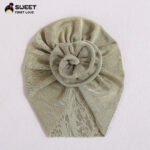 Cross-border direct supply of European and American hats 2022 new diy handmade rose children's Indian hat ice silk baby headband - Image 5