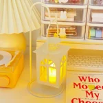 Candlestick small night light bedroom sleep light bedside small table lamp Valentine's day to send girlfriends girls birthday gift atmosphere light