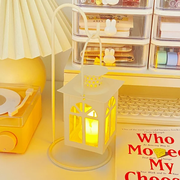 Candlestick small night light bedroom sleep light bedside small table lamp Valentine's day to send girlfriends girls birthday gift atmosphere light