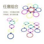 Kindergarten hopscotch circle children's sensory integration training, jumping circle outdoor sports games, household physical fitness lattice toys - Image 4