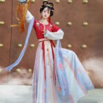 Tang-made Hanfu half-arm collar and waist skirt - Image 4