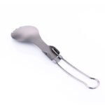 Pure titanium foldable fork spoon two in one - Image 3